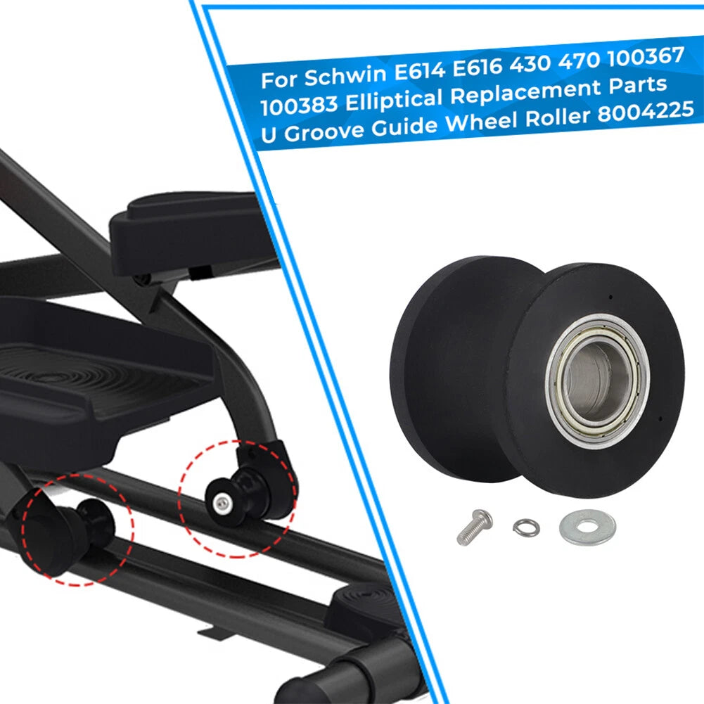 Elliptical U Groove Wheel Roller 8004225 for Schwinn Nautilus E430 E470 E614 E616