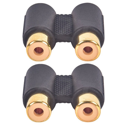 2X RCA Female to Female Coupler Audio Adapter Connector