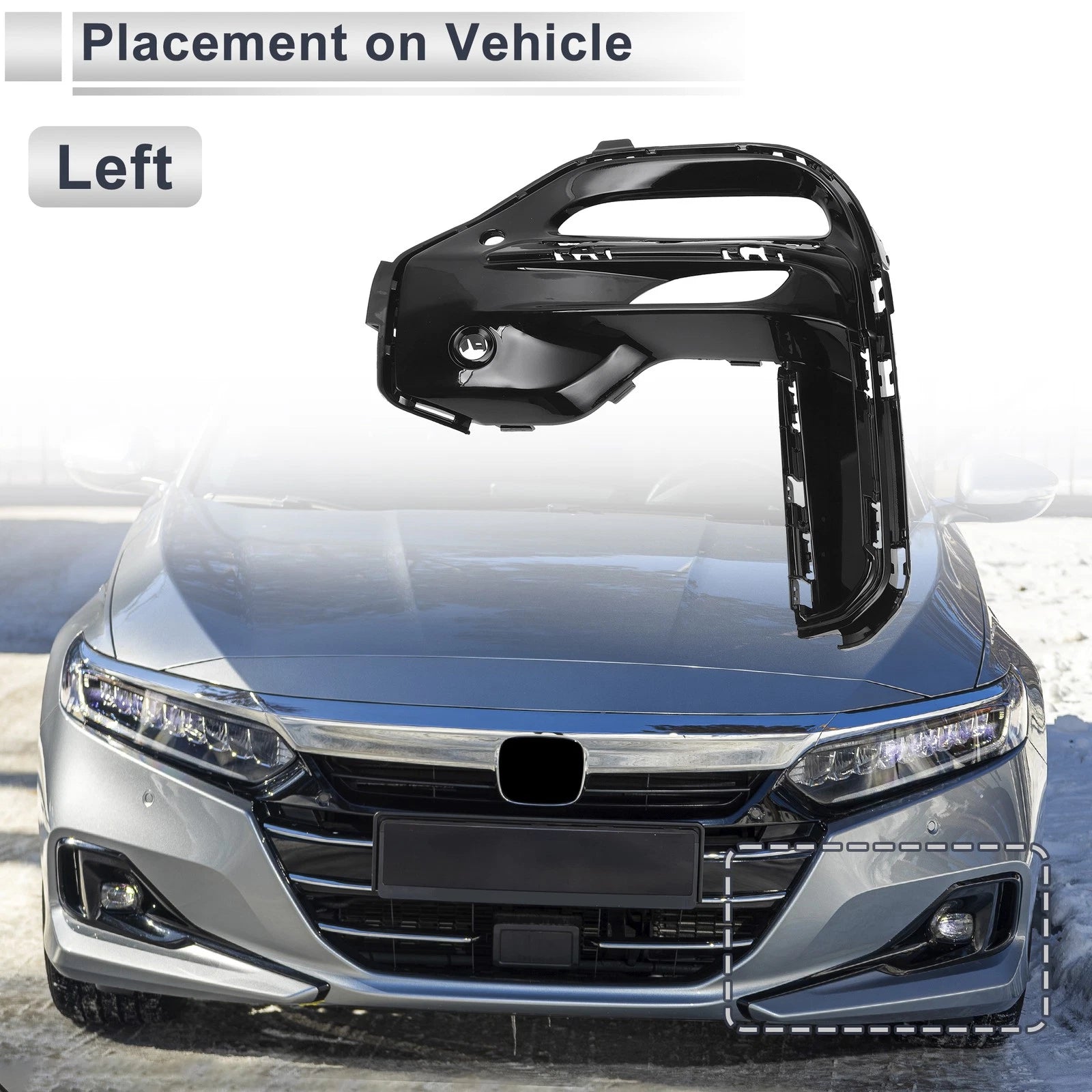 Front Left Fog Light Grill Replacement for BMW X5 (2019–2022)