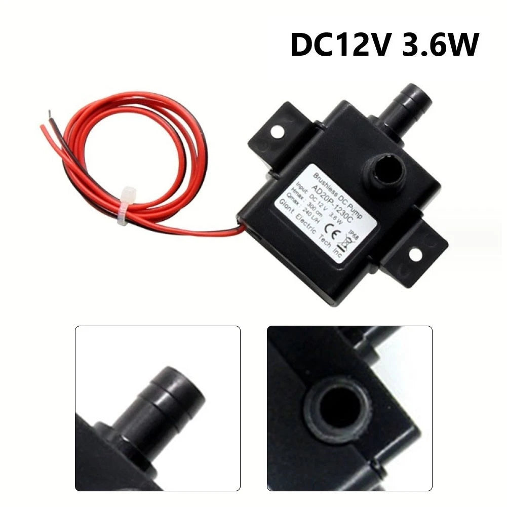 Submersible Brushless Fish Tank Pump 12V 240LH (3-6W)