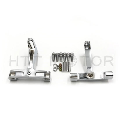 Chrome Passenger Footboard Mounting Bracket for Harley Touring (1993–2019)