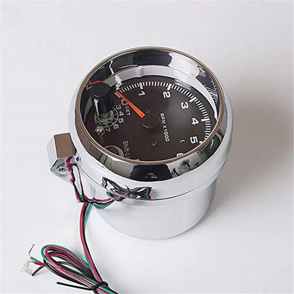 3.75" Universal Car Tachometer Tacho Gauge with Red LED Shift Light