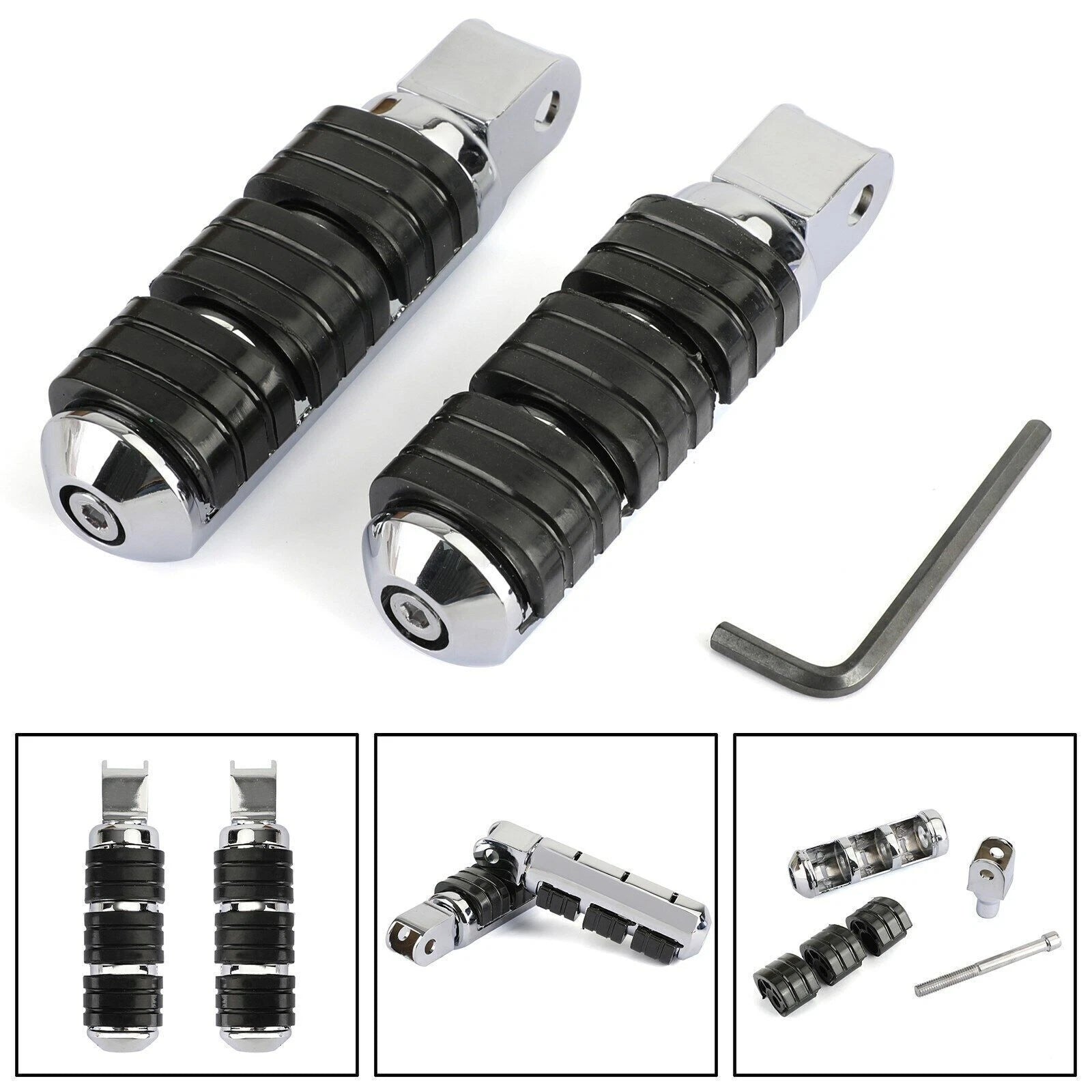 Foot Pegs for Honda VTX 600 Sabre, Spirit 1100, ACE 750, Magna 750 (2000–2008)