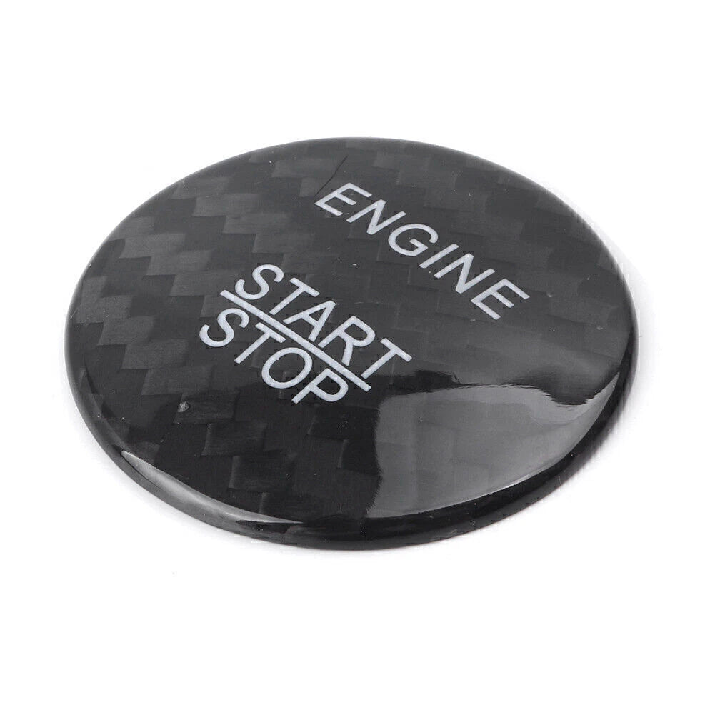 Engine Start Stop Button Sticker Cover Carbon Fiber for Mercedes Benz E Class (2017–2023)