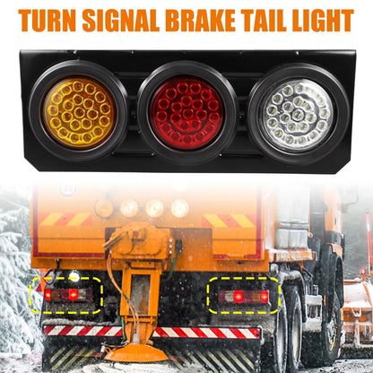63 LED Turn Signal Brake Tail Lamp 2pcs for 12V–36V Car Universal (12–36V)