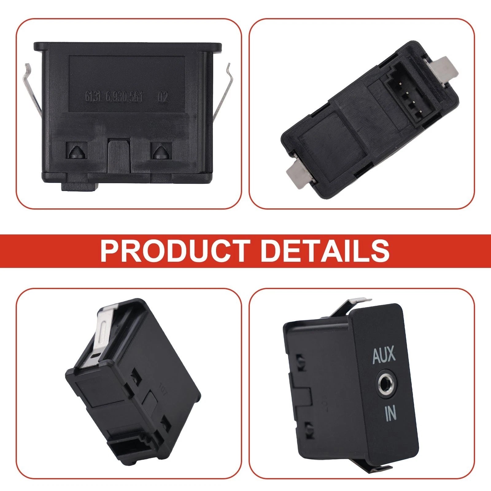 Audio Aux In for BMW 1 3 5 6 7 X3 X5 Series E60 E61 E81 E87 E90