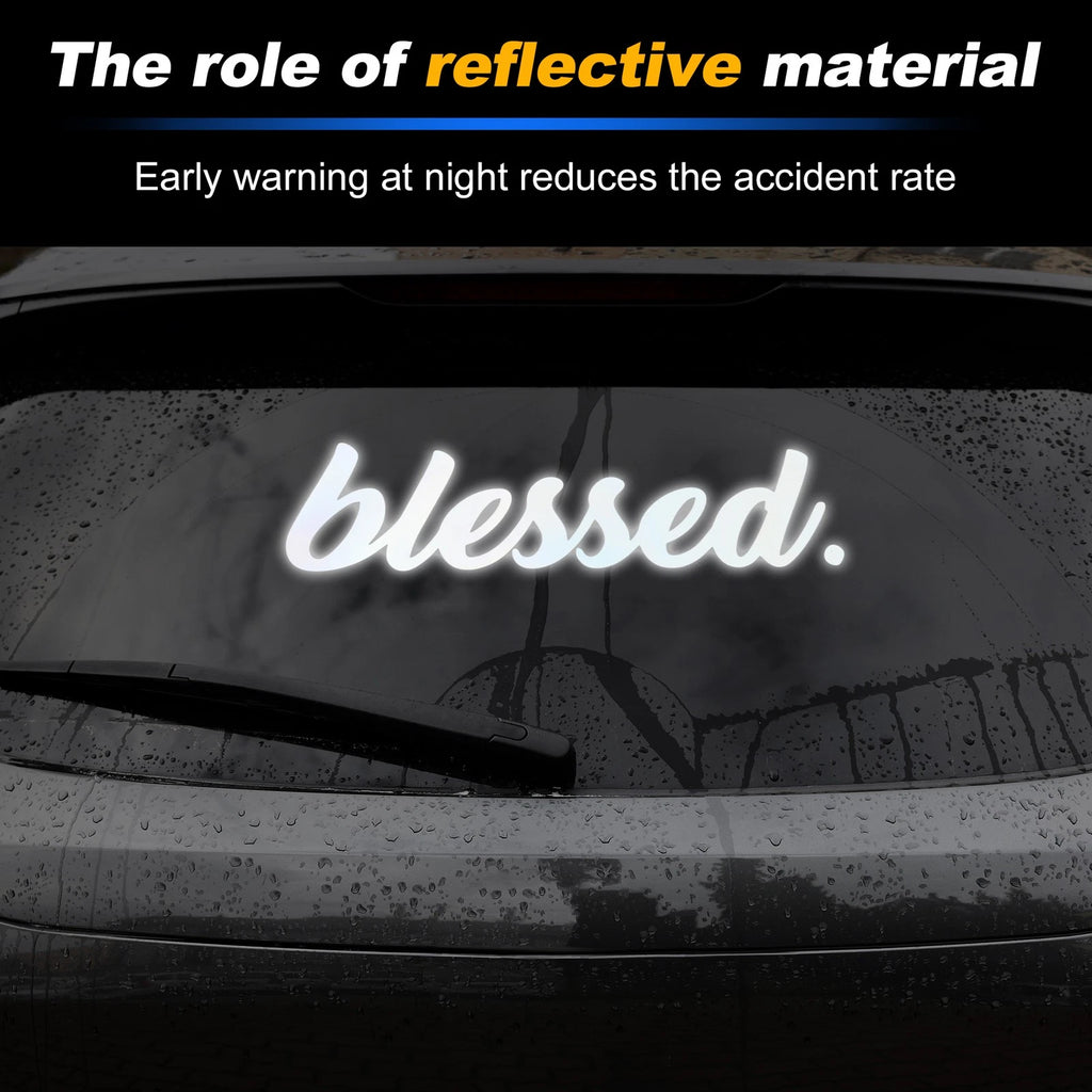 Reflective Bumper Decal for