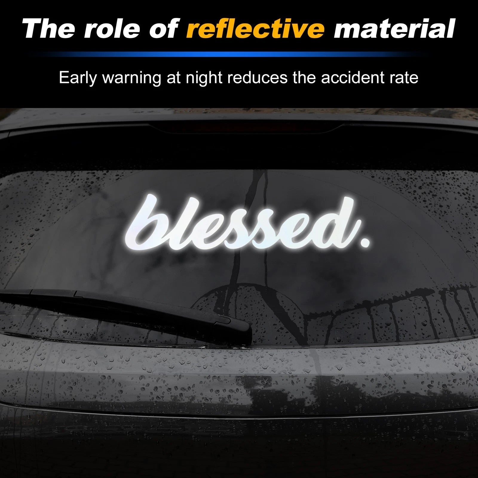 Reflective Bumper Decal for