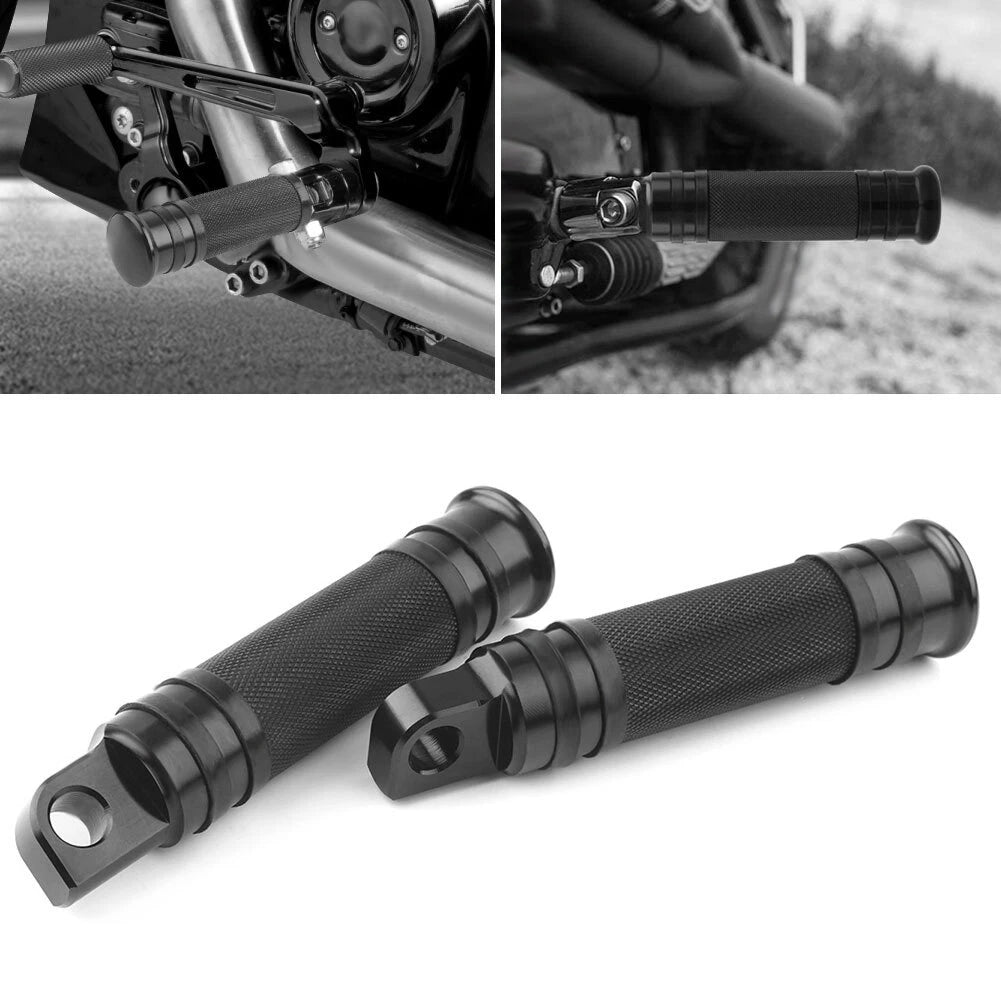 1 Pair Black Aluminum Foot Pegs for Harley