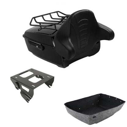 Trunk Backrest Luggage Solo Mount Rack for Harley Street Glide (2014–2026)