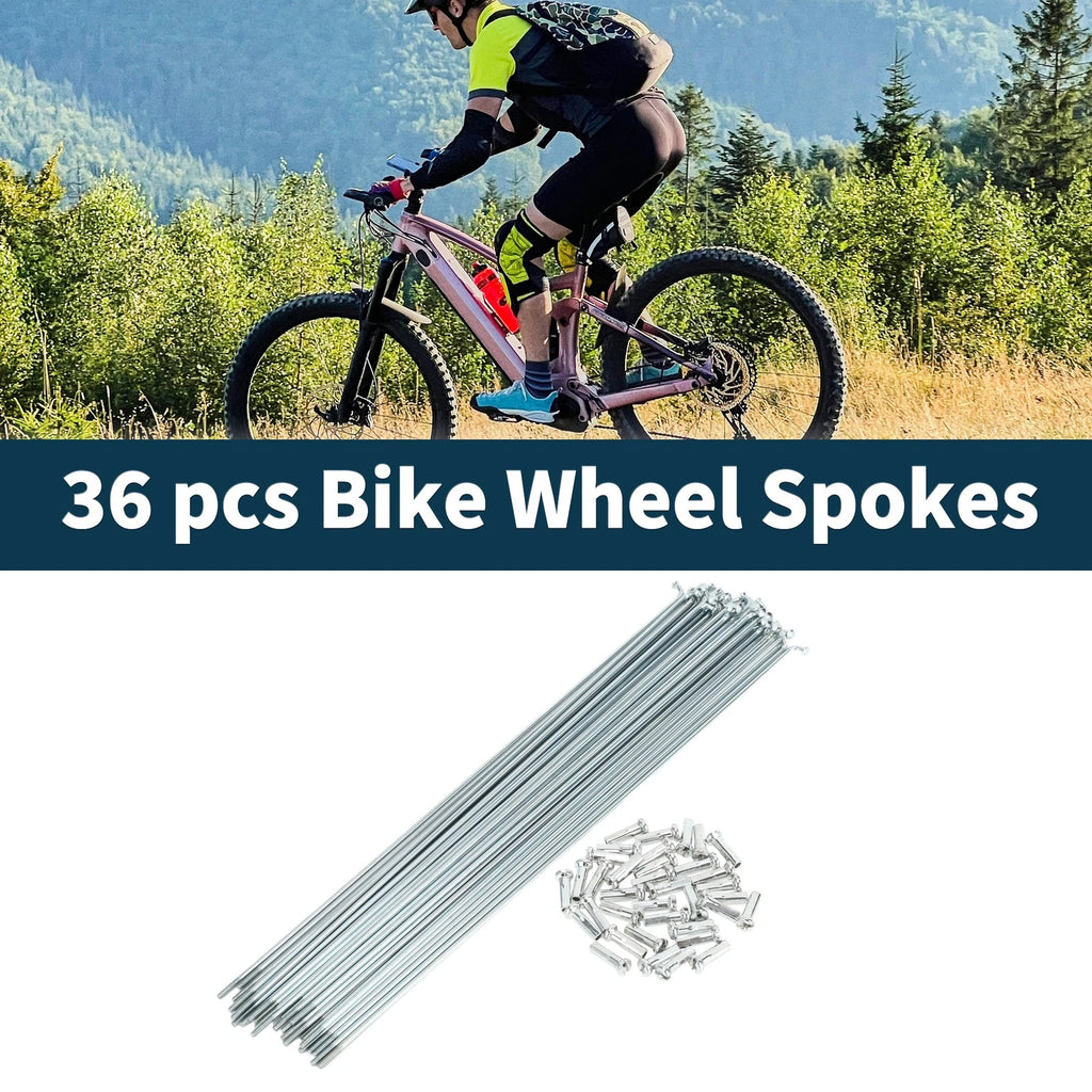 Bicycle Spoke Nipples Replacement Set 247mm Carbon Steel for Universal (All)