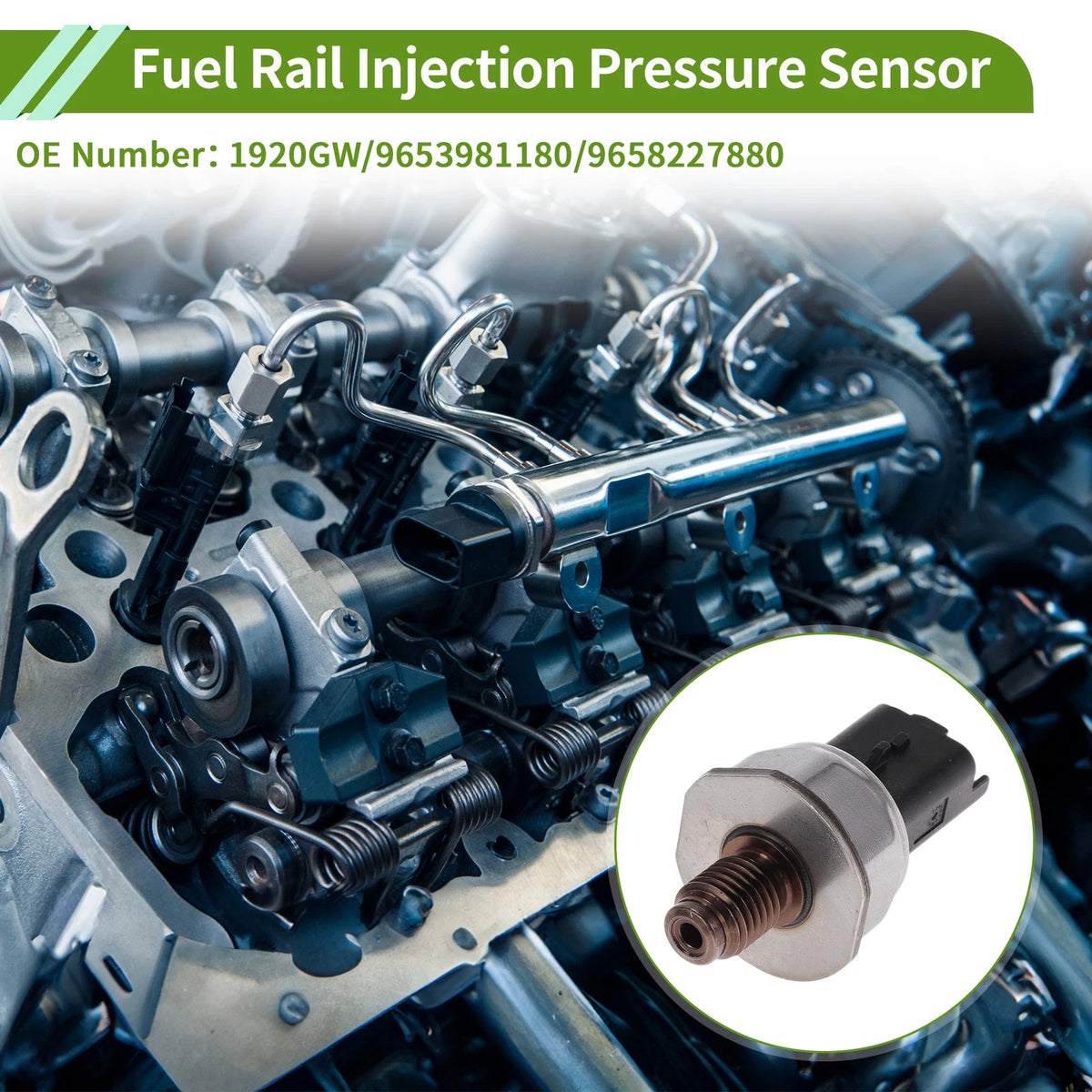 Fuel Injection Pressure Sensor for Ford Focus C-Max 1.6 TDCi (2005–2007)