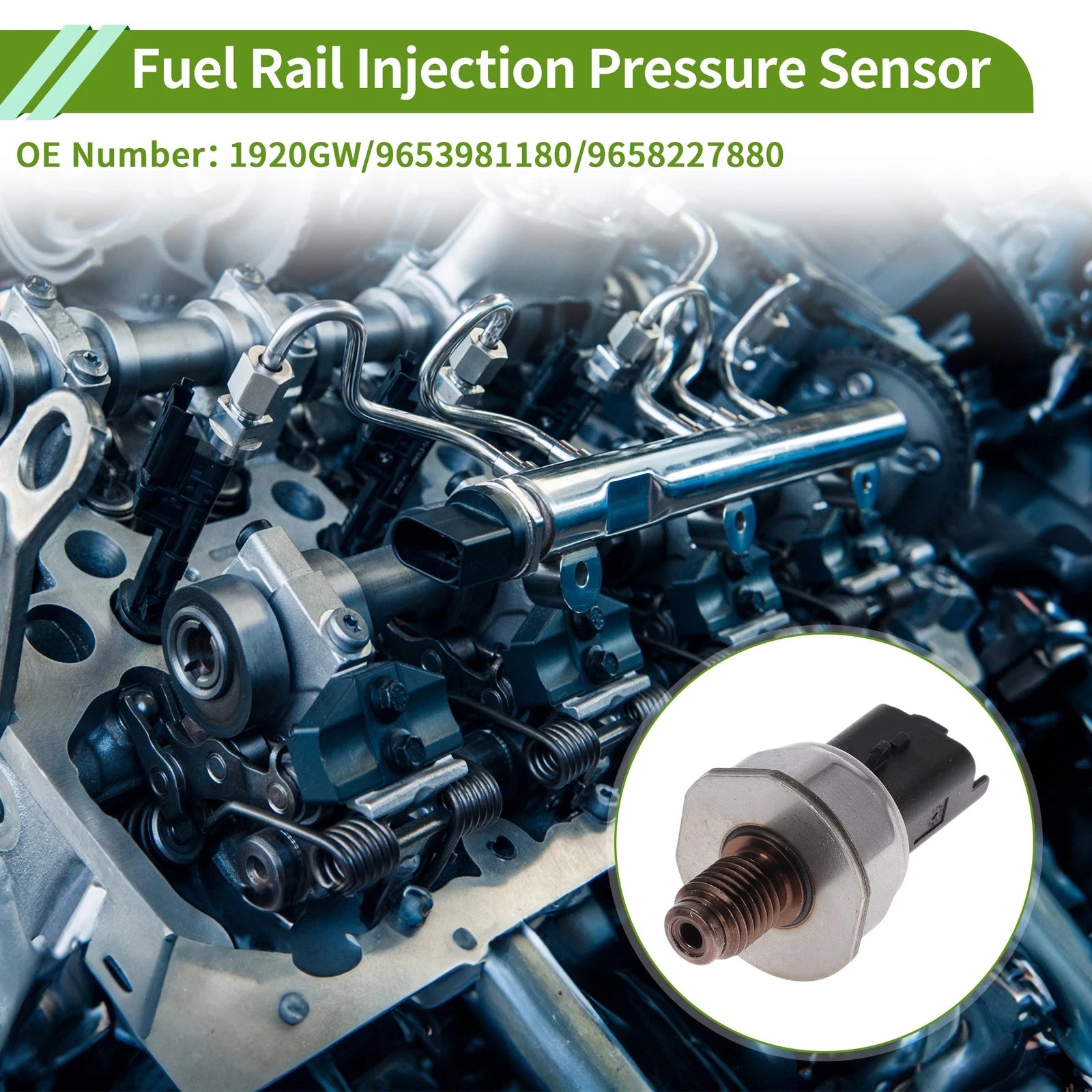 Fuel Injection Pressure Sensor for Ford Focus C-Max 1.6 TDCi (2005–2007)