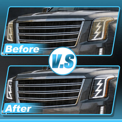 Headlight Taillight Tint Kit for Cadillac Escalade (ESV) (2015–2020) TPU Set of 1