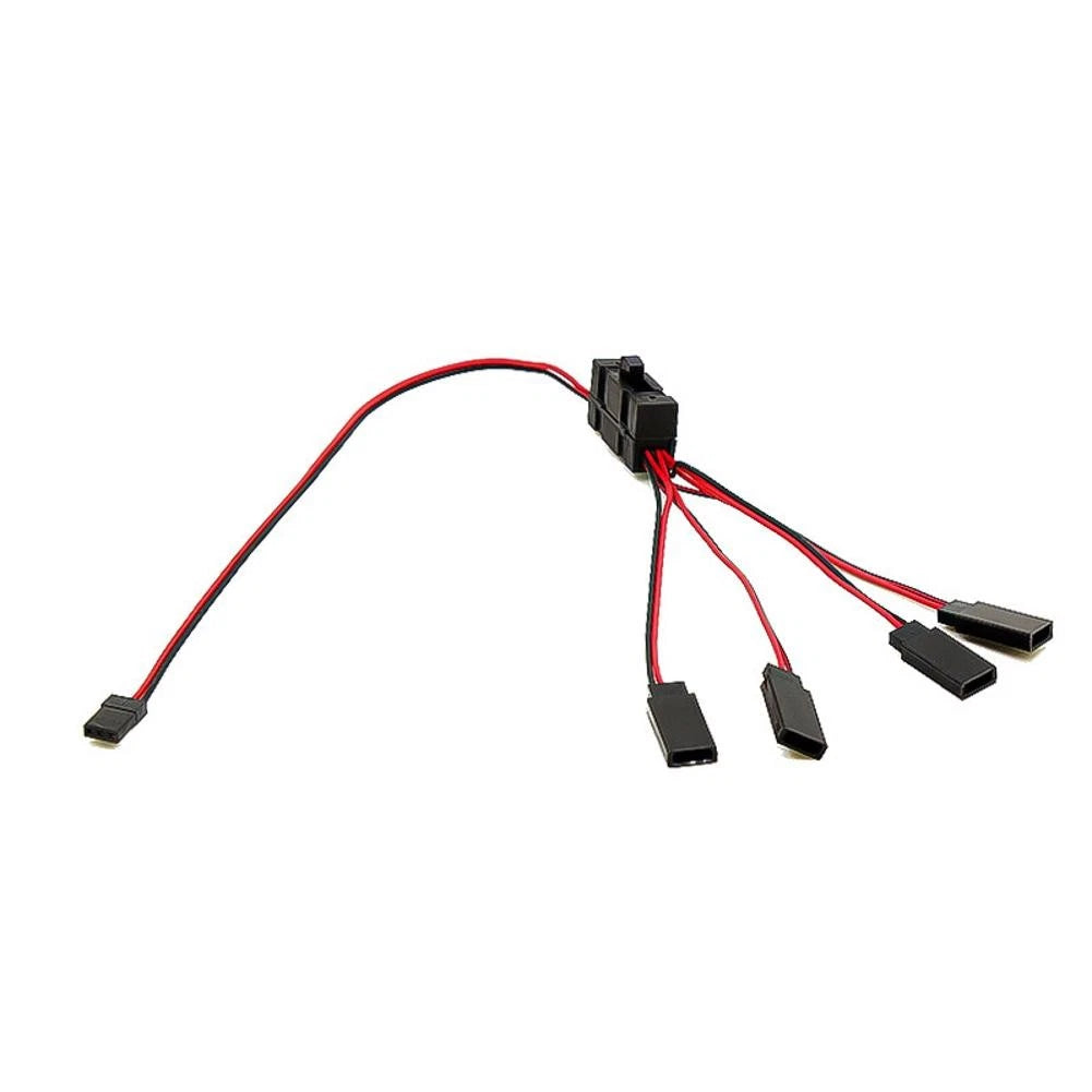 1/10 RC Crawler 4-Way LED Cable Switch Y Wire for TRX-4 SCX10 (2017–2023)