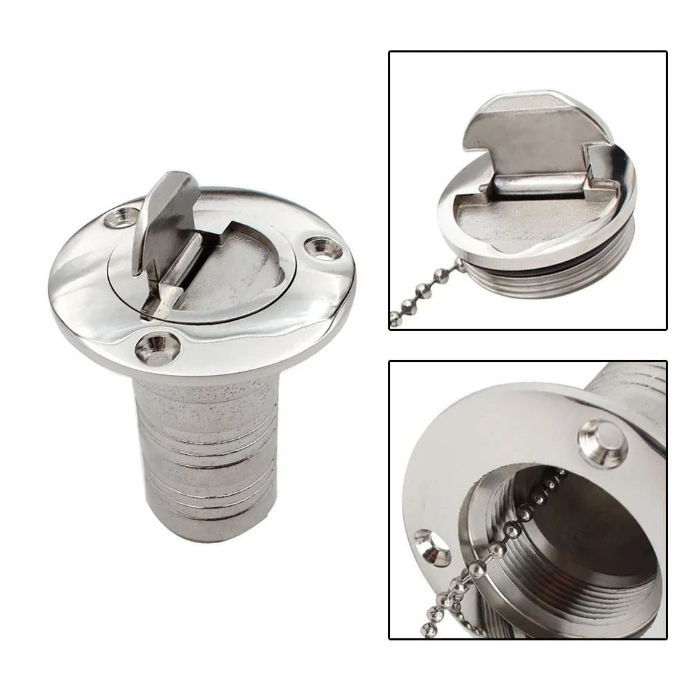 1-1/2 Inch OD Stainless Steel Straight Cover with Mounting Bracket Set