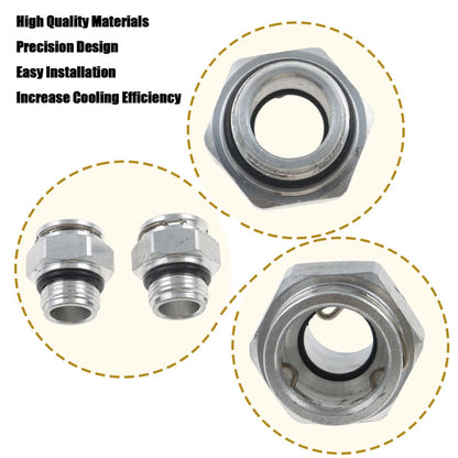 Quick-Connect Transmission Cooler Line Fittings 2-Pack for Dodge Chrysler Jeep