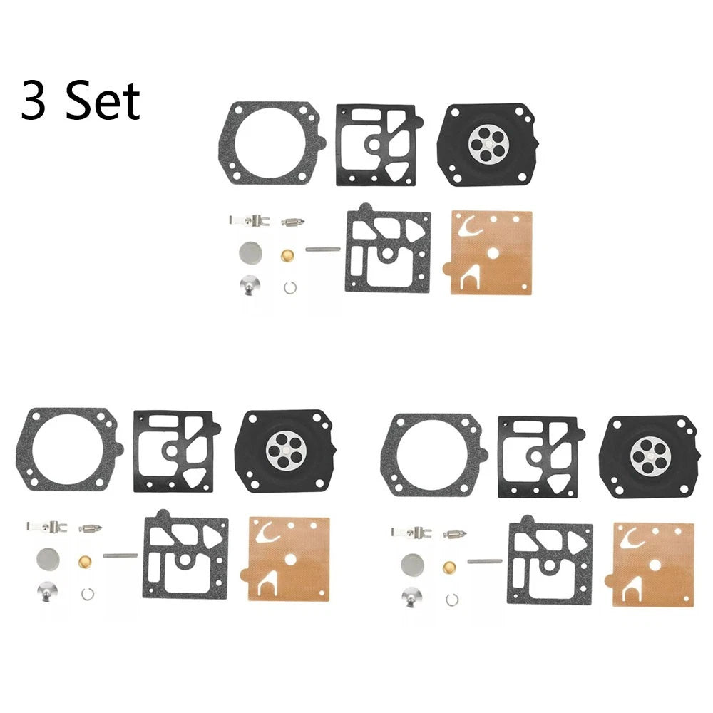 Set of 3 Carburetor Diaphragm Kit for Walbro K22-HDA Chainsaw (N/A)