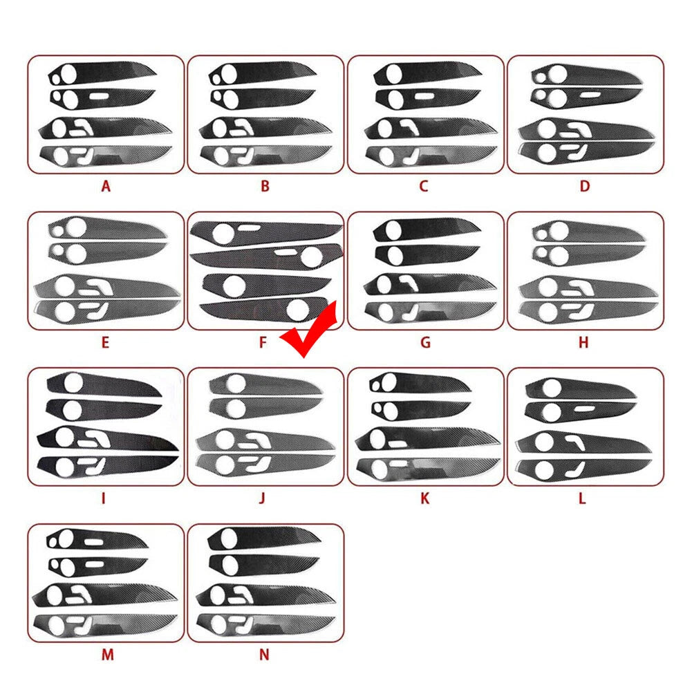 For Benz C Class W205 2014-21 GLC Class X253 2016-21 Interior Door Panel Cover F