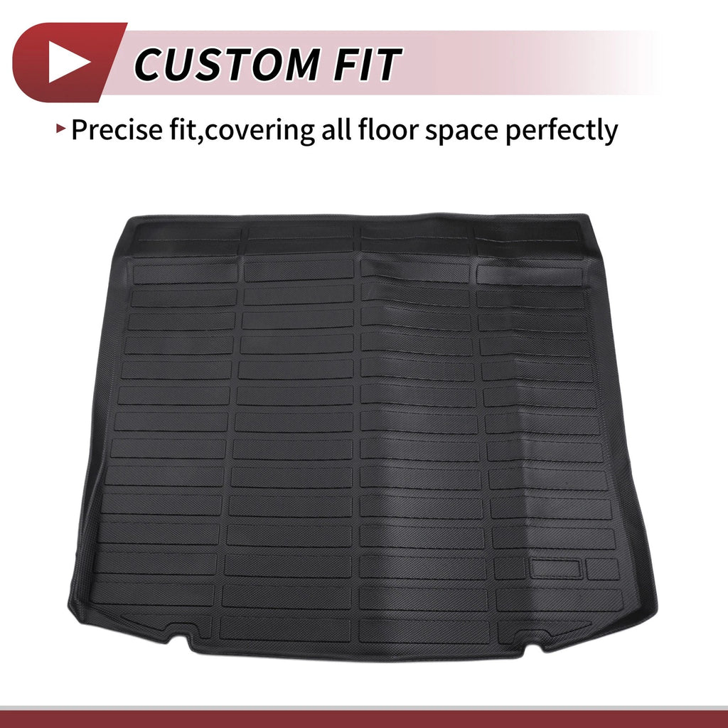 Cargo Liner Rear Trunk Mat TPE for Ford Edge (2015–2024) Long Grid Black