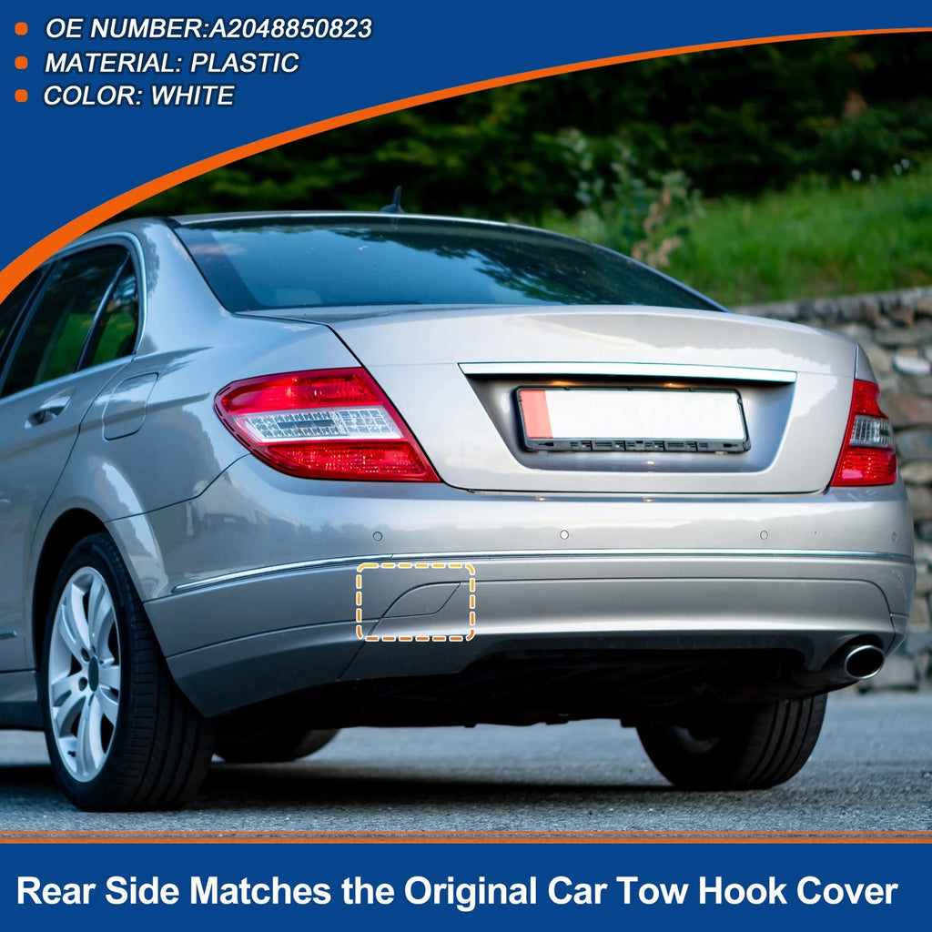 Rear Tow Hook Cover for Mercedes-Benz C W204 (2008–2014)