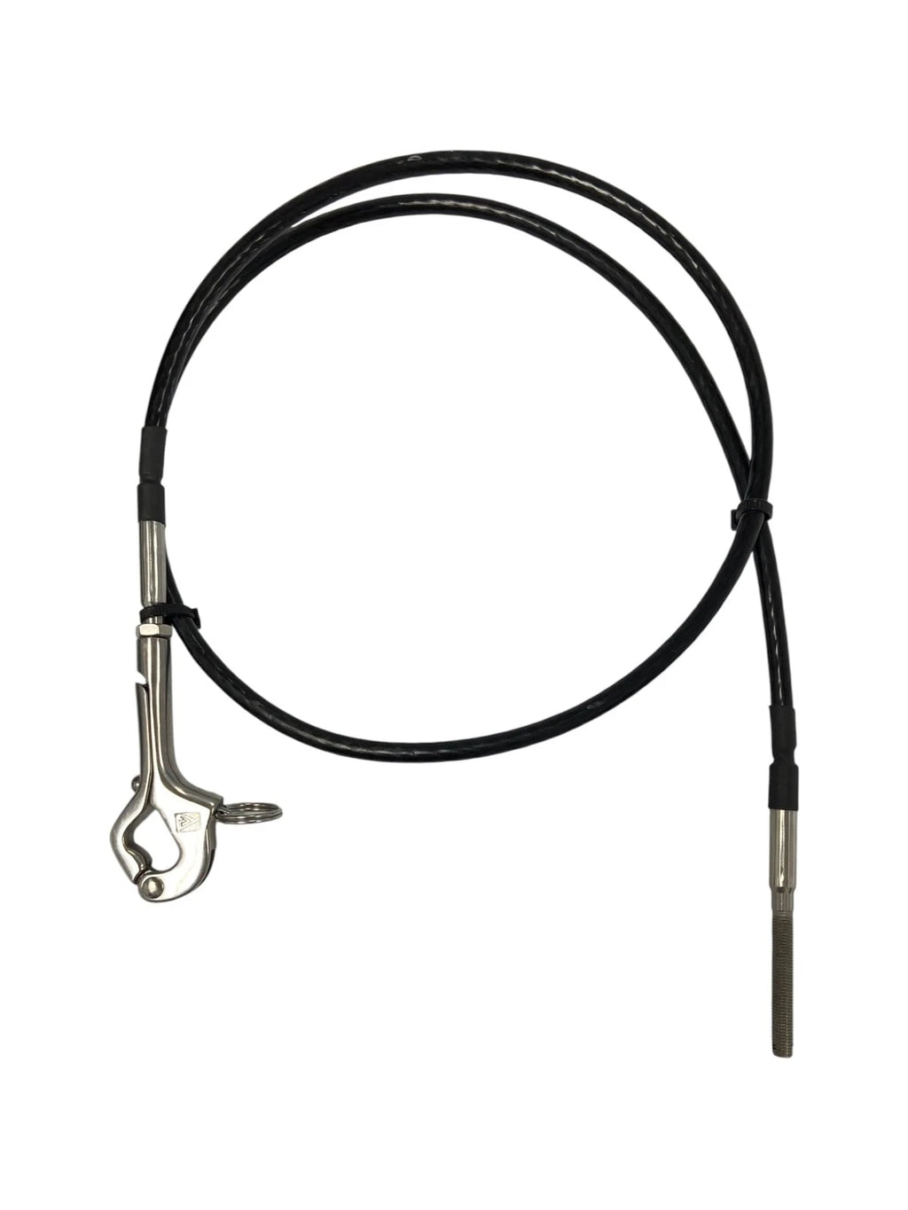 C S Johnson Snap Gate Hook 4" Left with Heavy Duty Cable 5Ft for