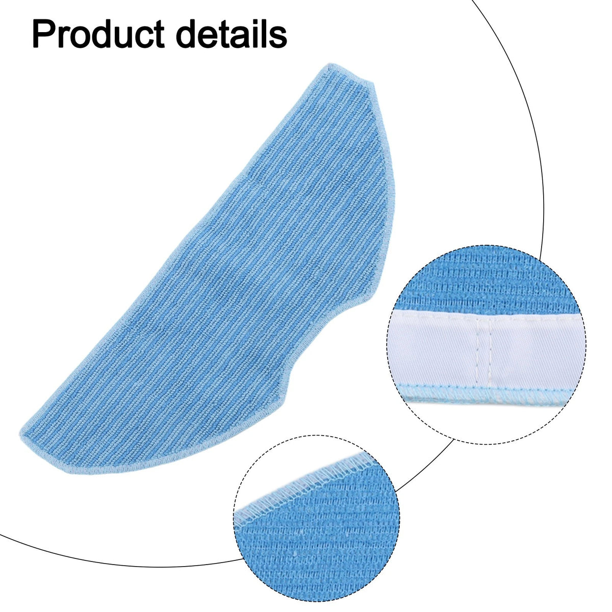 Set of 4 Mop Cloths for Tapo Vacuum Cleaners (Microfiber)