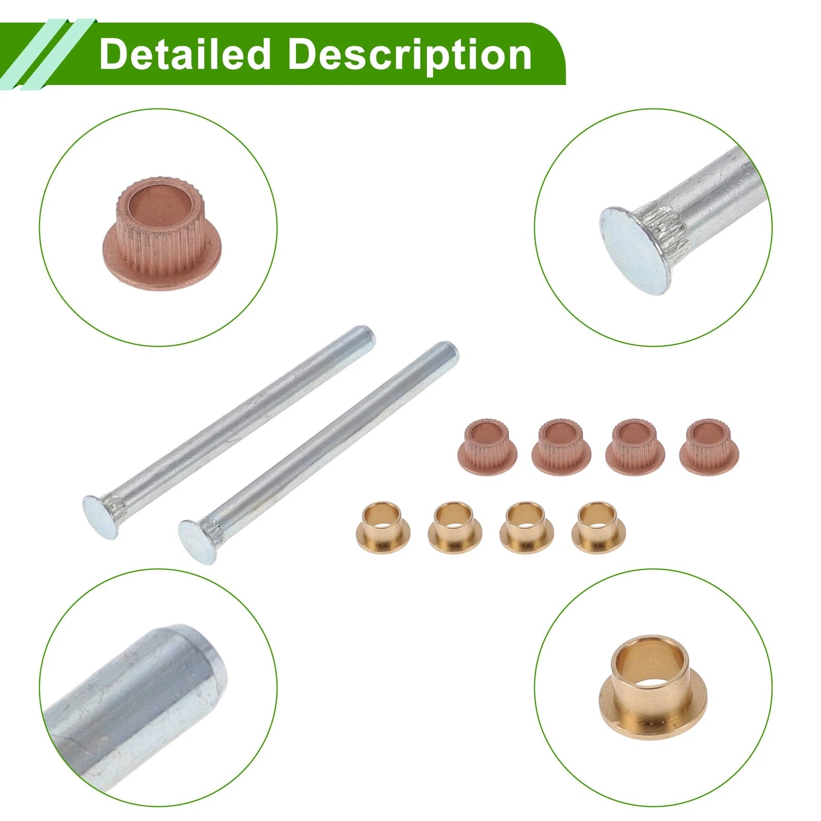 Door Hinge Pin and Bushing Kit Replacement for Chevrolet Corvette Blazer (20046147)