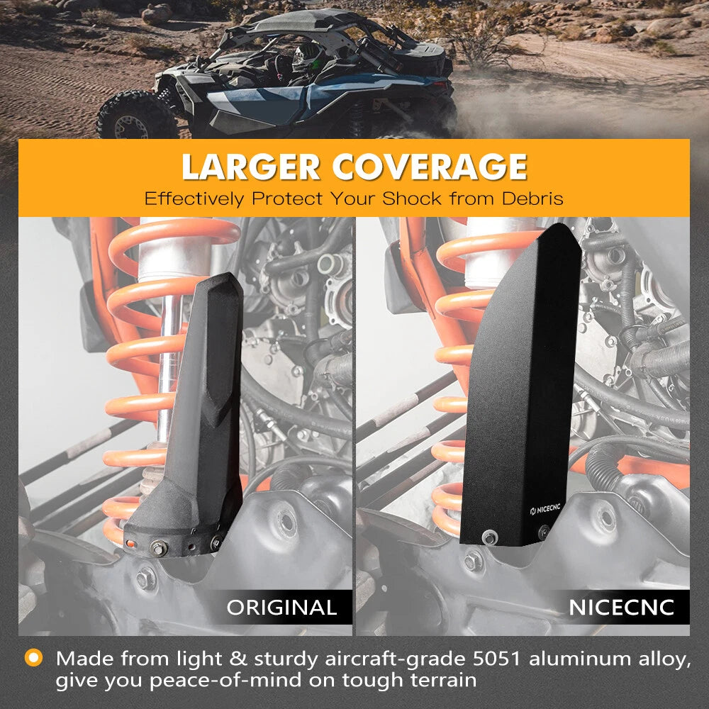 Rear Shock Guards for Can-Am Maverick X3 Max R RR (2017–2024)