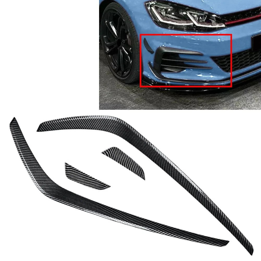 Carbon Fiber Front Bumper Side Air Vent Trim for VW Golf 7.5 (2017–2019)