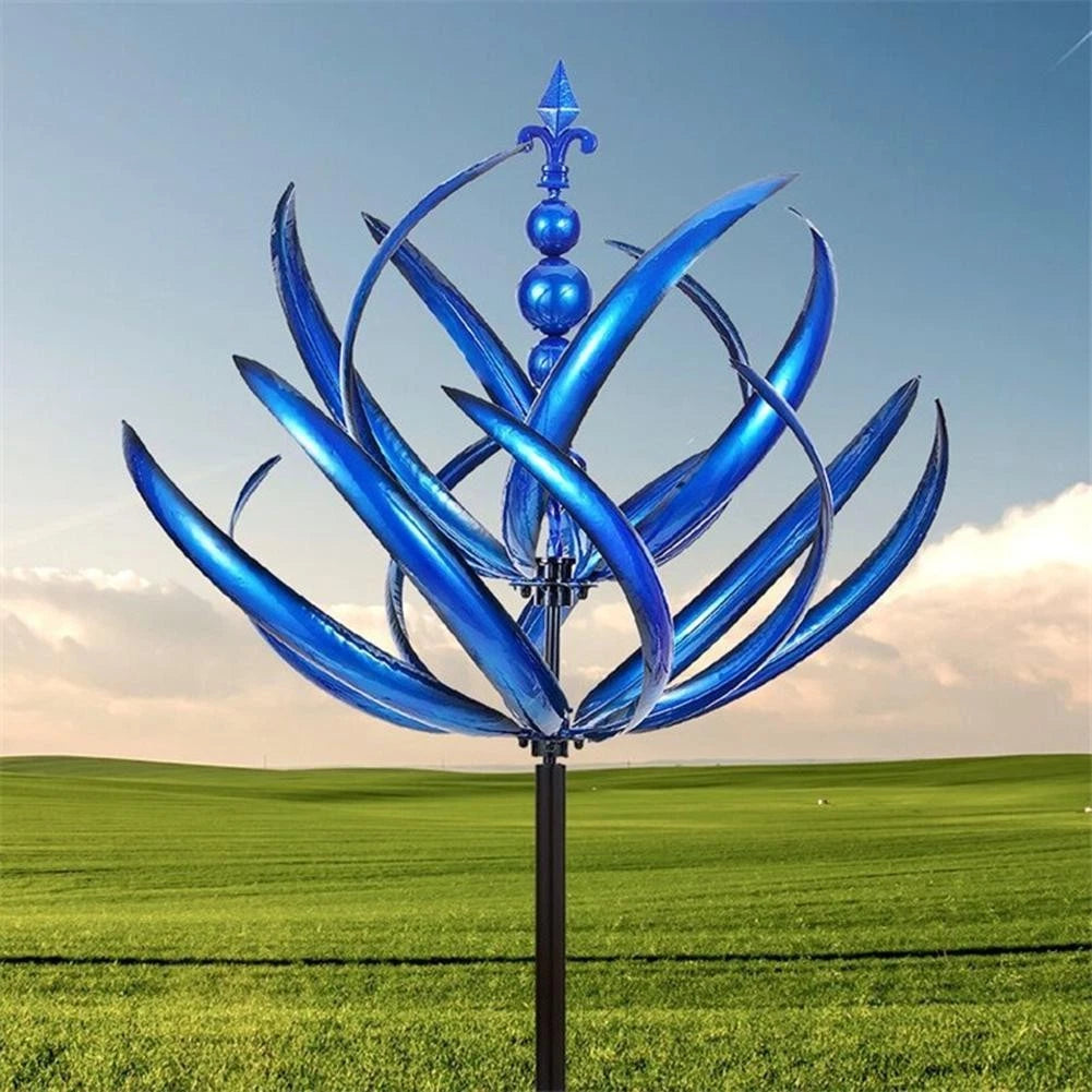 Elegant Iron Wind Spinner for Patios and Courtyards