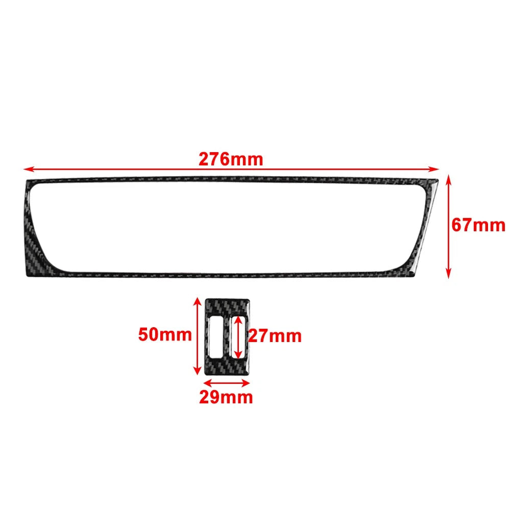 Carbon Look Center Air Conditioner Vent Outlet Cover Trim for Audi Q5 (2009–2017)