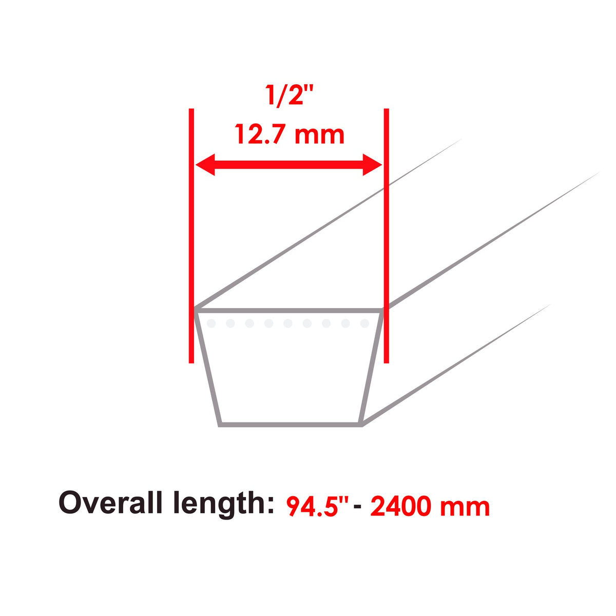 Deck Belt Replacement for Simplicity 1696022 2518 2690472 2518 (—)