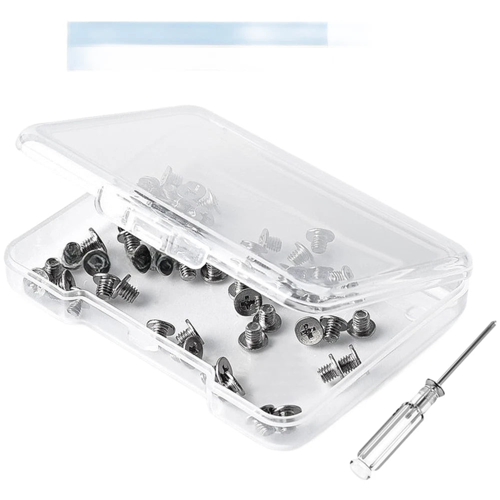 50pcs M2 x 0.4mm Flat Head Machine Screws with Magnetic Screwdriver