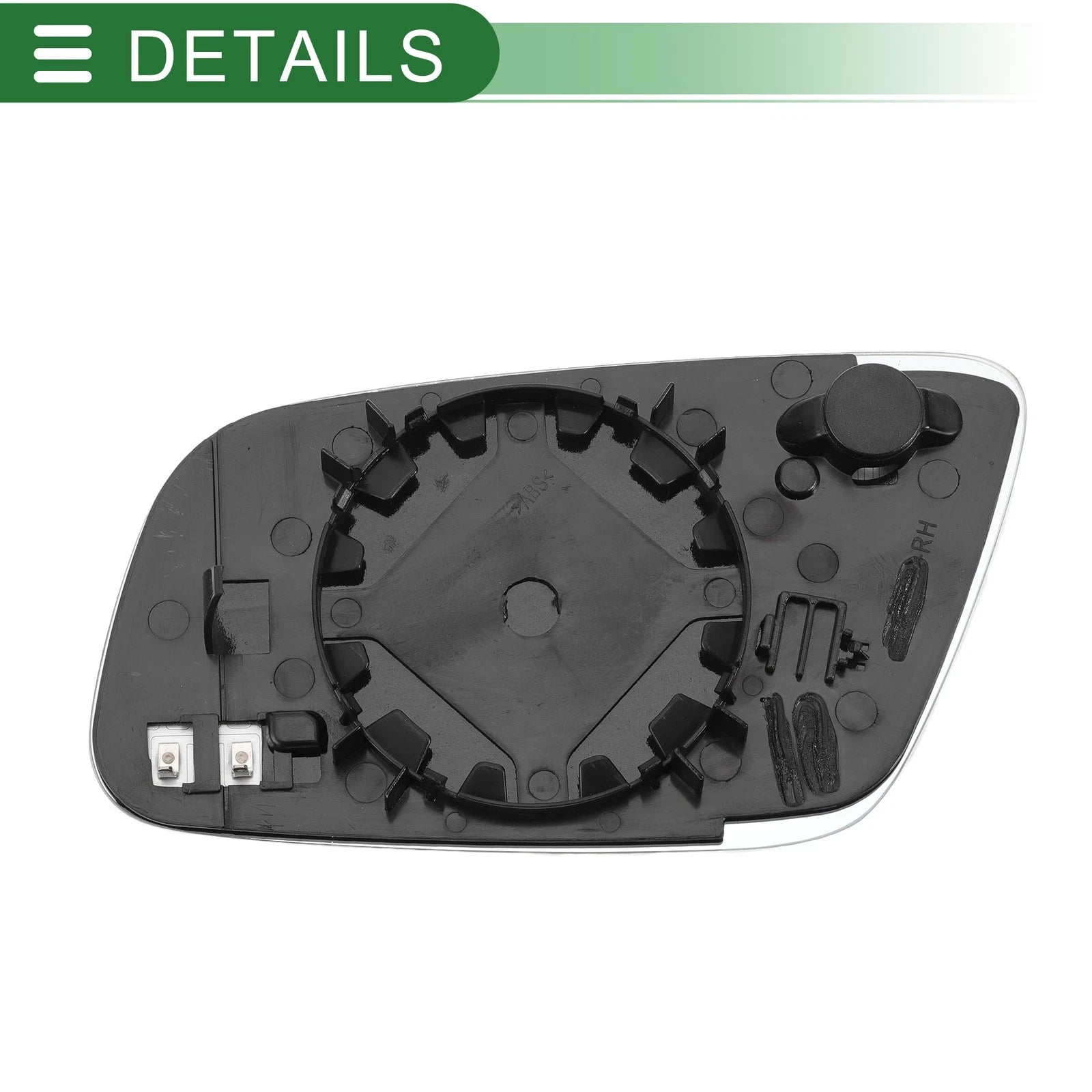 Heated Right Side Mirror Glass Replacement for Audi A3 (2000–2003)