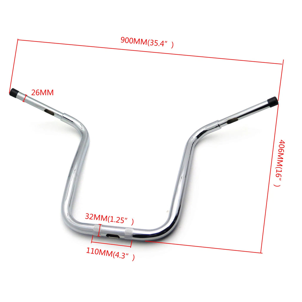 1-1/4" Rise Handlebar for Harley Dyna (2006–Present) & Softail (2018–Present)