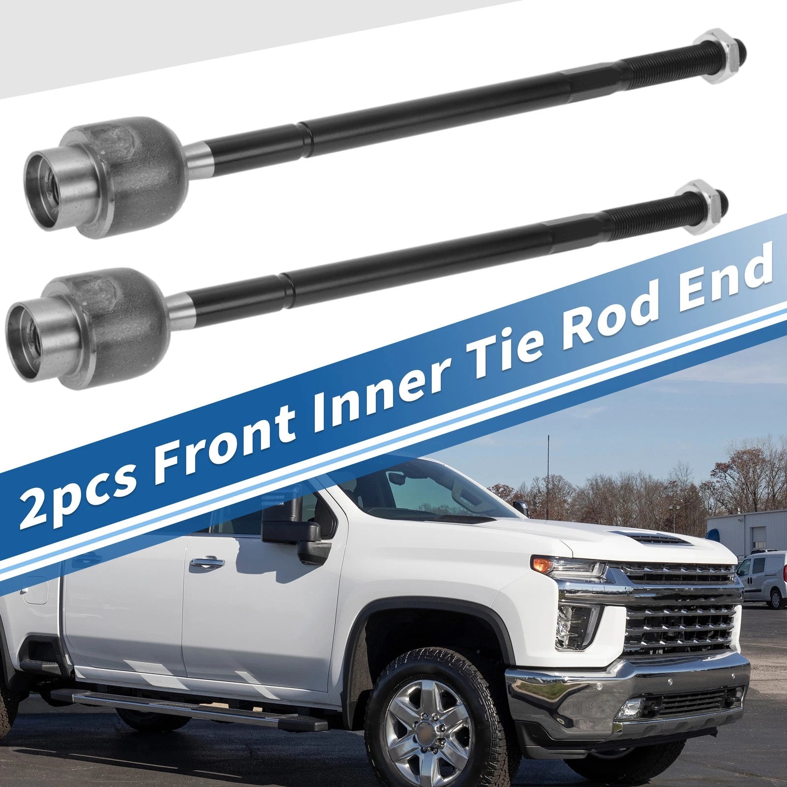 2 Pcs Front Inner Tie Rod End Links Replacement for Chevrolet Impala (2000–2013)