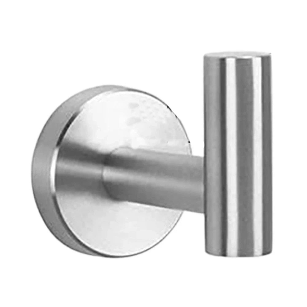 4X Stainless Steel Bathroom Wall Hooks for Towels and Accessories