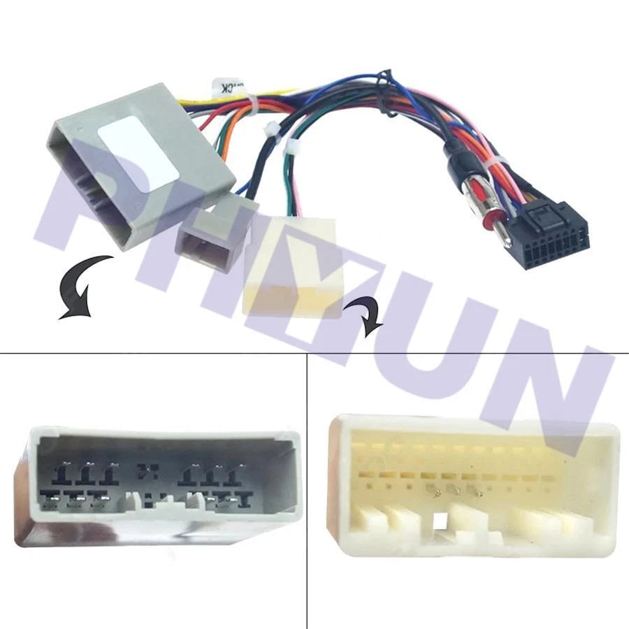 Android Player 16Pin w/Radio Antenna Adapter for Honda Civic CRV (2006–2009)