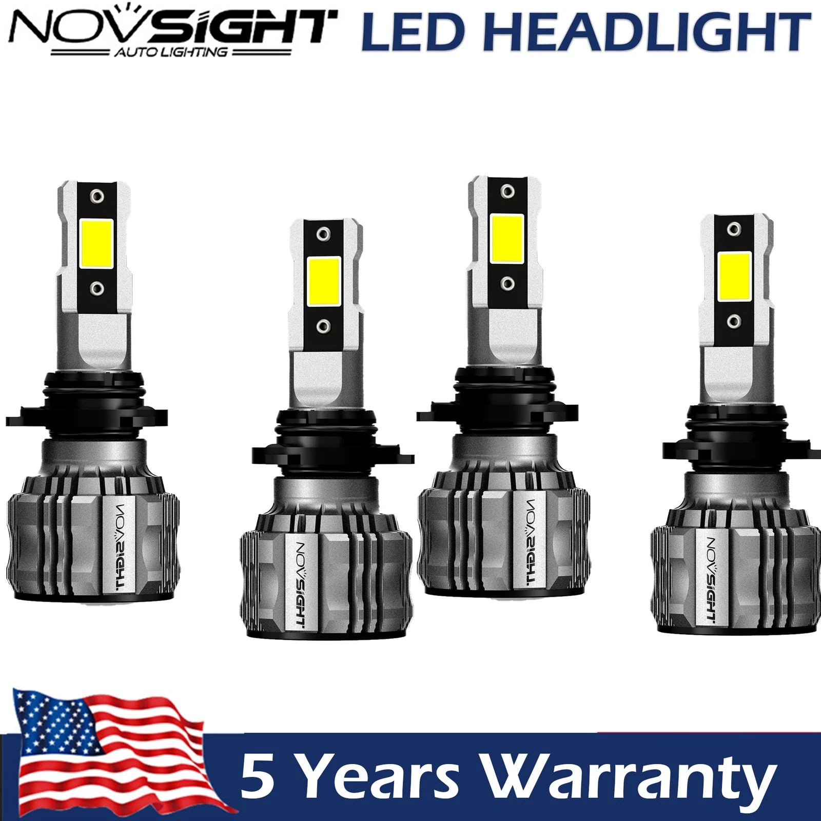 4X H8 H11 H9 LED Headlight Kit for