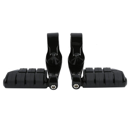1.25" Adjustable Short Foot Peg Footrest Mount Clamps for Motorcycle