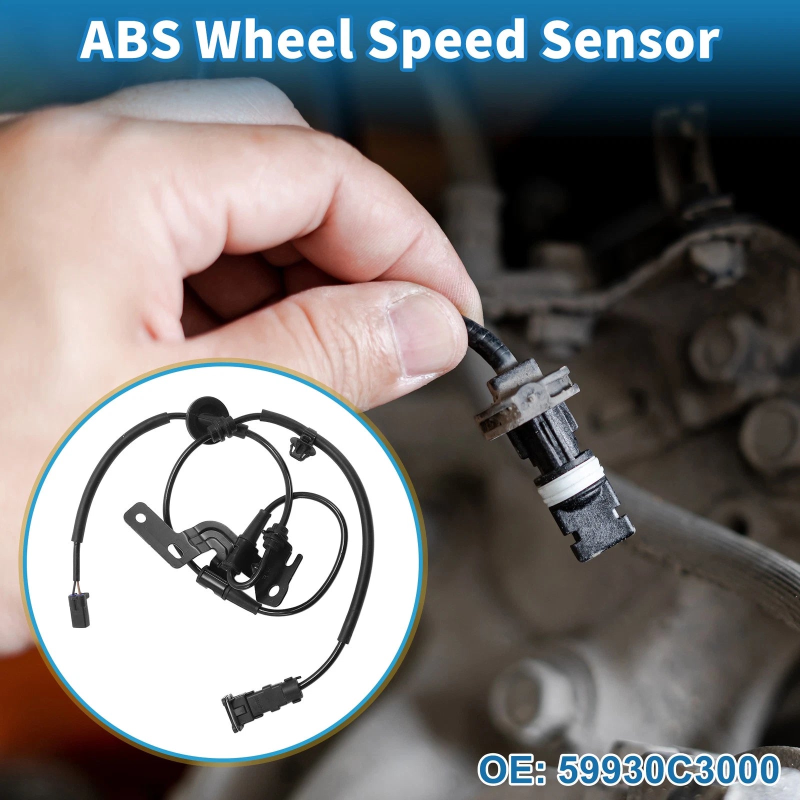 ABS Wheel Speed Sensor Replacement for Hyundai Sonata (2015–2017)