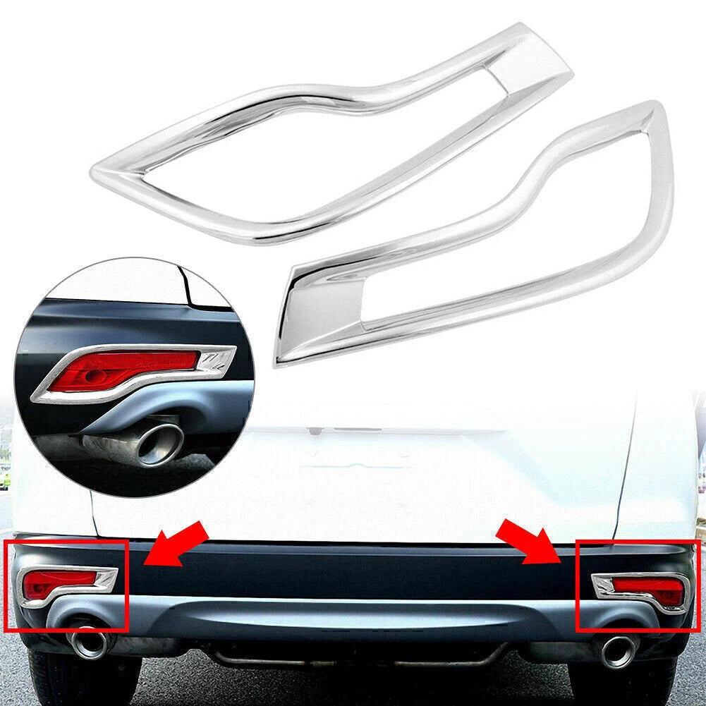 Chrome Trim Rear Bumper Reflector Cover for Honda CR-V (2017–2019)