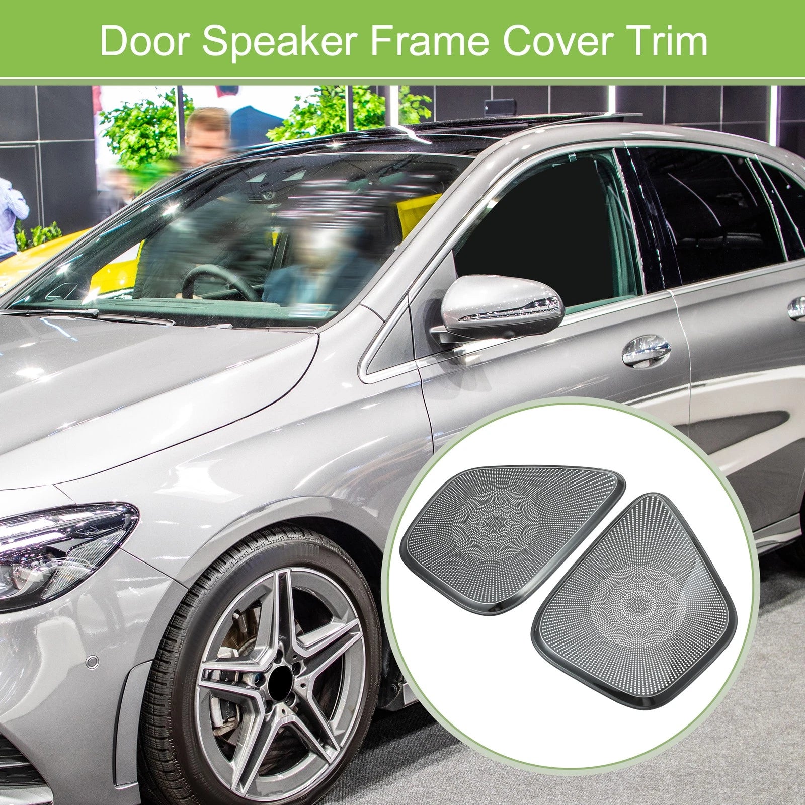 4pcs Front Rear Door Speaker Frame Cover Trim Replacement for Mercedes A B (2013–2025)