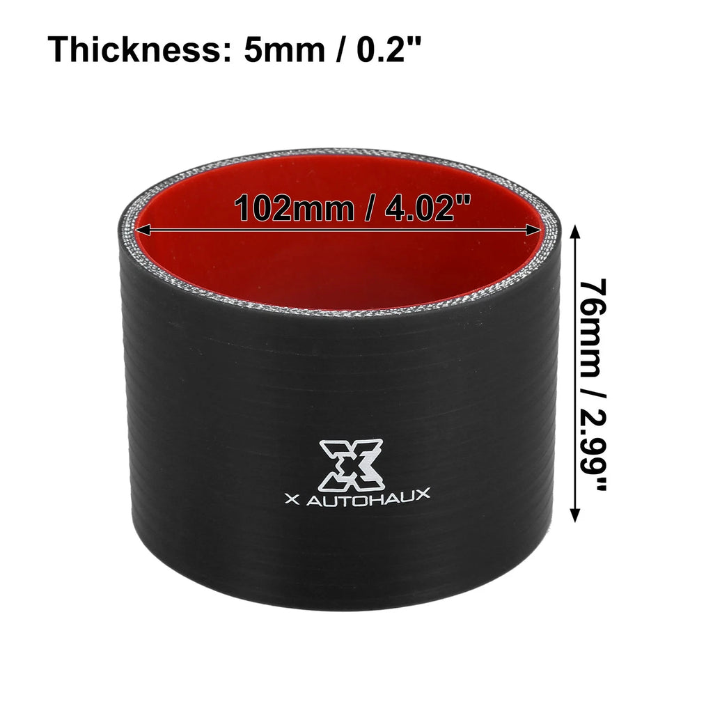 2X 4.02" ID Straight Silicone Reducer Hose for Intercooler