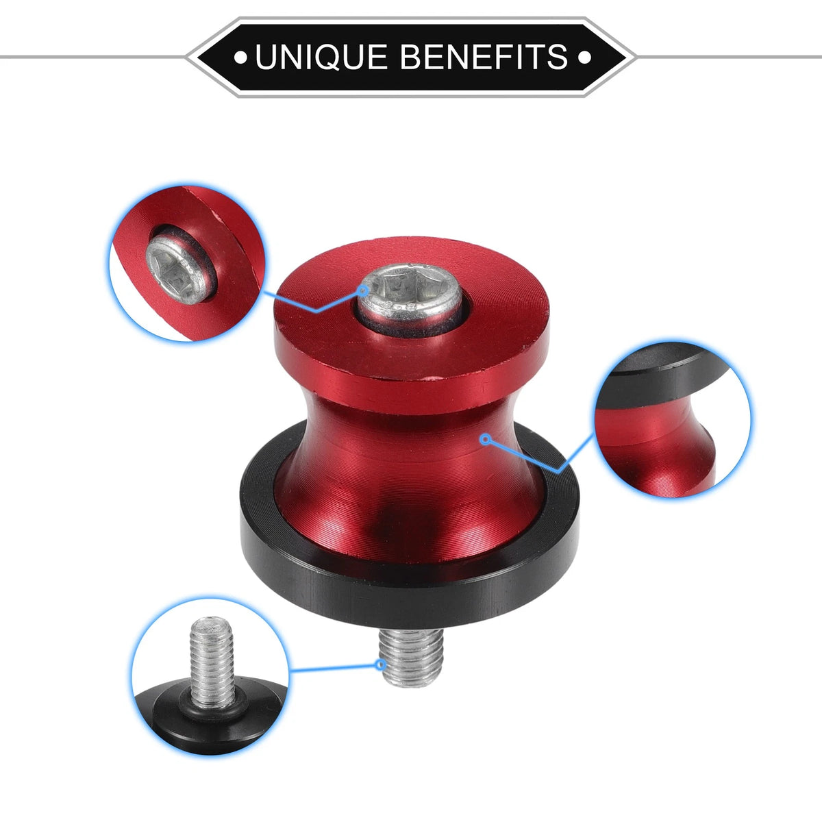 Swingarm Spools 6mm CNC Pair for Motorbike Stand Fitment (2000–2026)