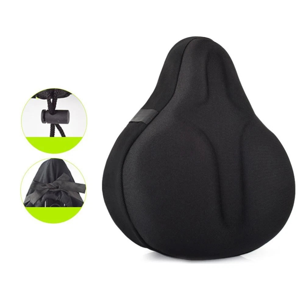Non Slip Padded Bicycle Seat Cover for Exercise Bikes (Indoor Cycling)