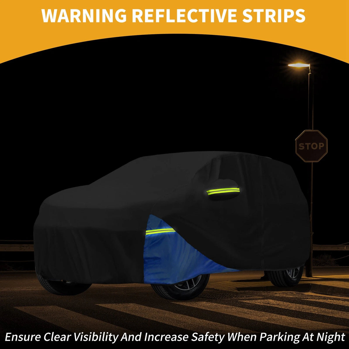 Waterproof Car Cover with Door Zipper for Toyota Highlander (2010–2023)
