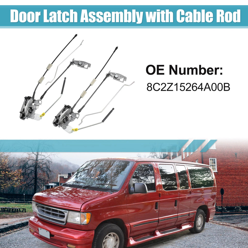 Set of 2 Door Latch Assembly for Ford E150 (2004–2014)