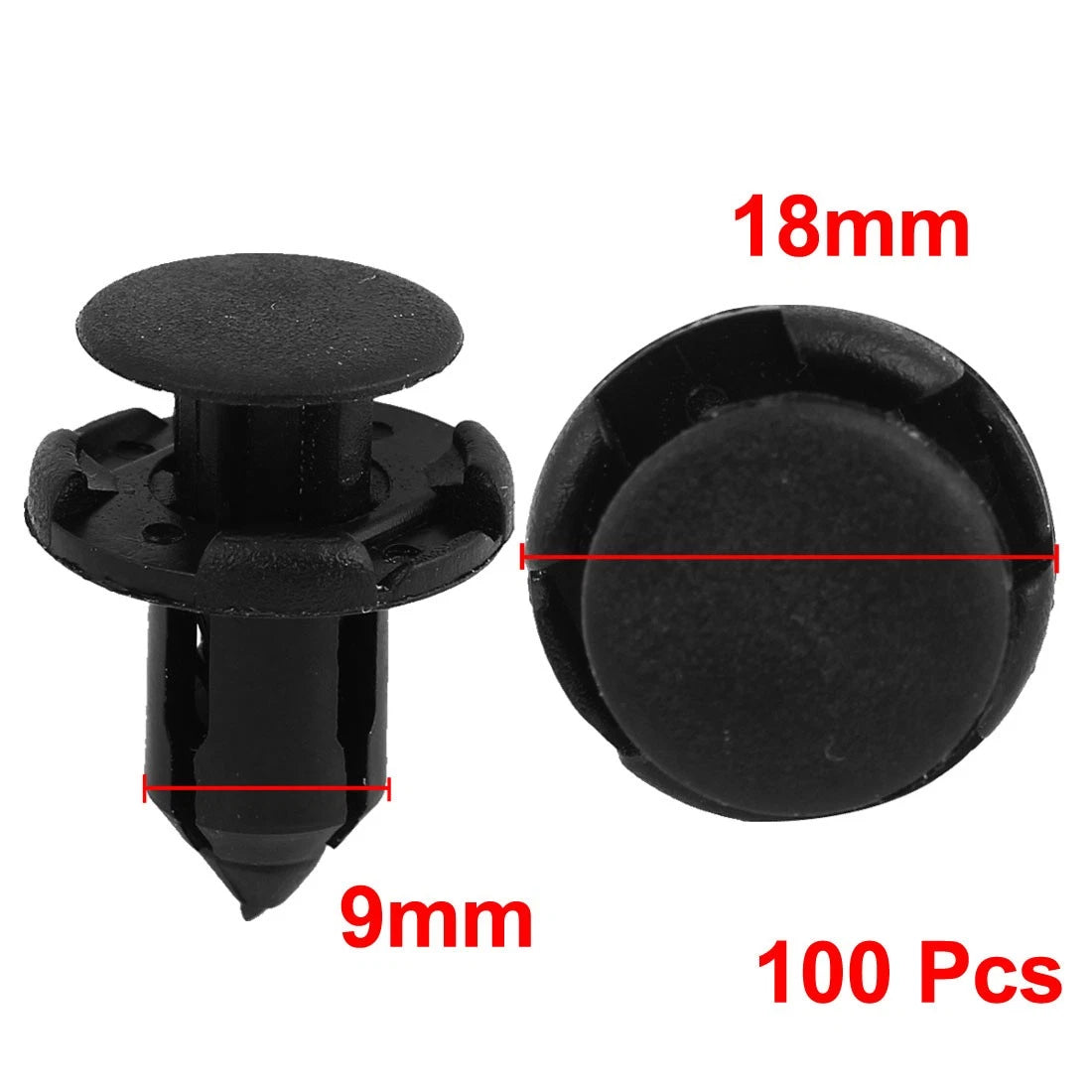 Mudguard Retainer Clips Push Type Kit for Mitsubishi Honda (100 Pack)